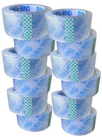 Durabind Heavy Duty Packing Tape 12 Pack. Rolls are 60 Yards x 2in. Tough Clear Tape for Shipping, Packing, Moving