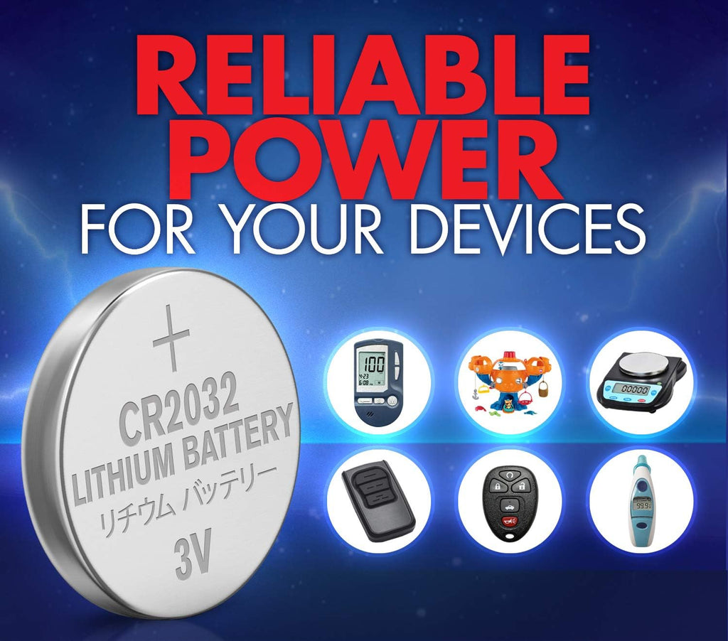 ACDelco CR2032 3V Lithium Coin Cell Battery, Watch and Electronics Button Batteries, 10-Count,Silver,AC669