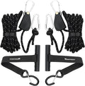 Kayak Tie Down Straps Kit – Bow & Stern Loops, Heavy Duty Ratchet Straps