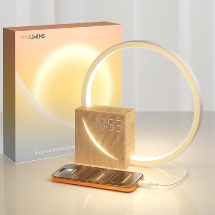 Sunrise Alarm Clock for Heavy Sleepers Adults, Wake-up Light, Sleep Aid 10 White Noise Sound Machines with 30/60/90