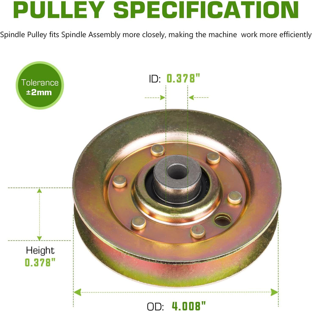 Lawn Mower Idler Pulley Replaces for Lawn-Boy MTD Snapper Toro 95-7668 52-4580 7451 1-1029 7011029 756-0226 756-0293 756-0487 756-1208 AM106564,1 Pack