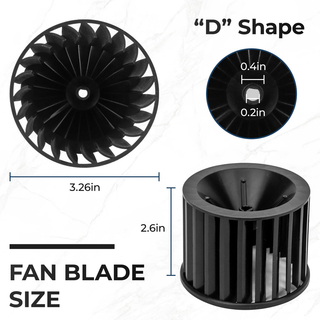 【Upgraded】 S97009796 Bathroom Replacement Fan Motor Blower Assembly Compatible with Br-oan Nu-Tone Bulb Heaters 162-E、G、J、K、L、M and 164-E、G、J、K、 L、M, Bathroom Exhaust Vent Fan Motor by Fetechmate