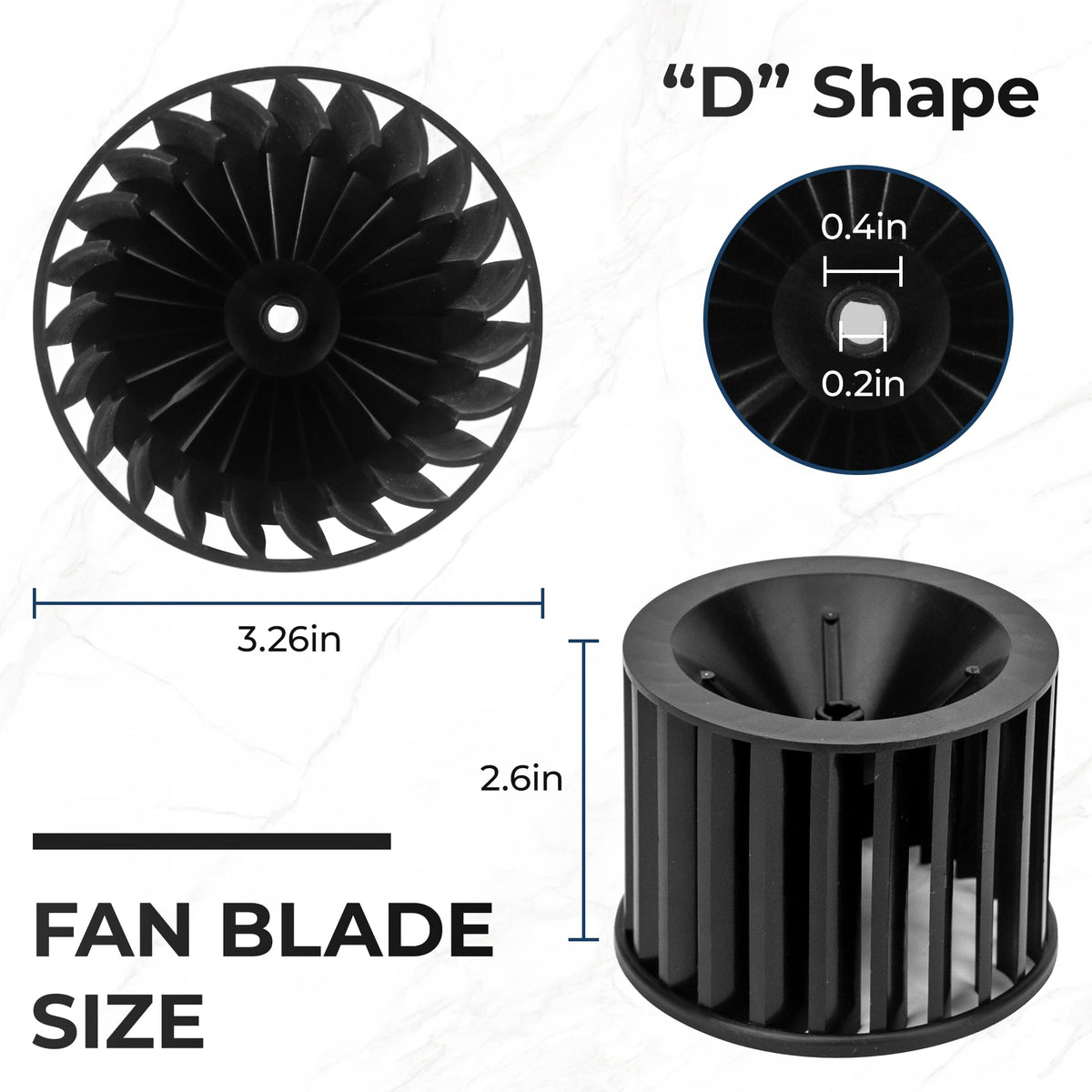 【Upgraded】 S97009796 Bathroom Replacement Fan Motor Blower Assembly Compatible with Br-oan Nu-Tone Bulb Heaters 162-E、G、J、K、L、M and 164-E、G、J、K、 L、M, Bathroom Exhaust Vent Fan Motor by Fetechmate