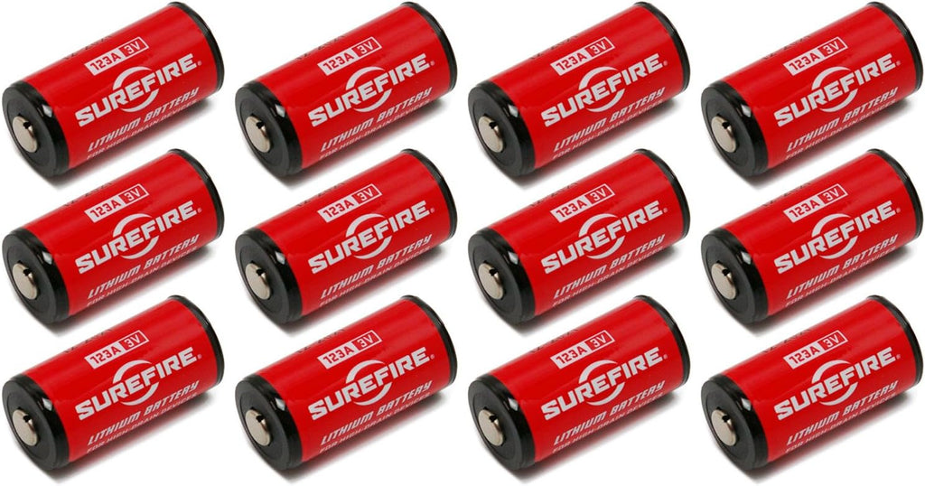 CR123A 3V Lithium Battery - 12 Pack SF123A Batteries | 123A 3V lithium batteries with 10-year shelf life for