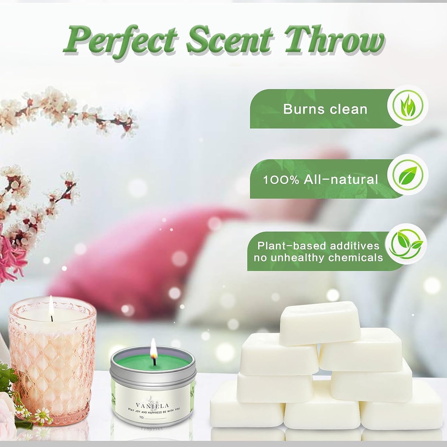 Candle Making Kit,Candle Making Supplies Include 2.12lb Soy Wax for Candle Making,Candle Wax Dyes,Candle Wicks