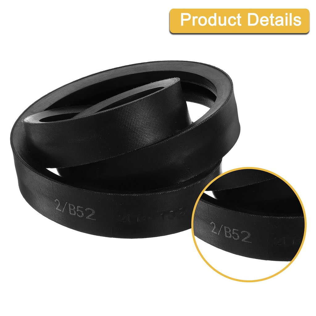 uxcell 2/B52 Classic Wrapped 2 Banded 55" Outer Circ B Profile V-Belt