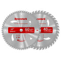 10 Inch 40&60T Circular Saw Blade for Various Wood, 5/8" Arbor | Carbide Tipped Teeth, TCT Saw Blades for Cutting