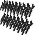80 Pack Alligator Wide Teeth Hair Sectioning Clips for Women Home Styling (Black)