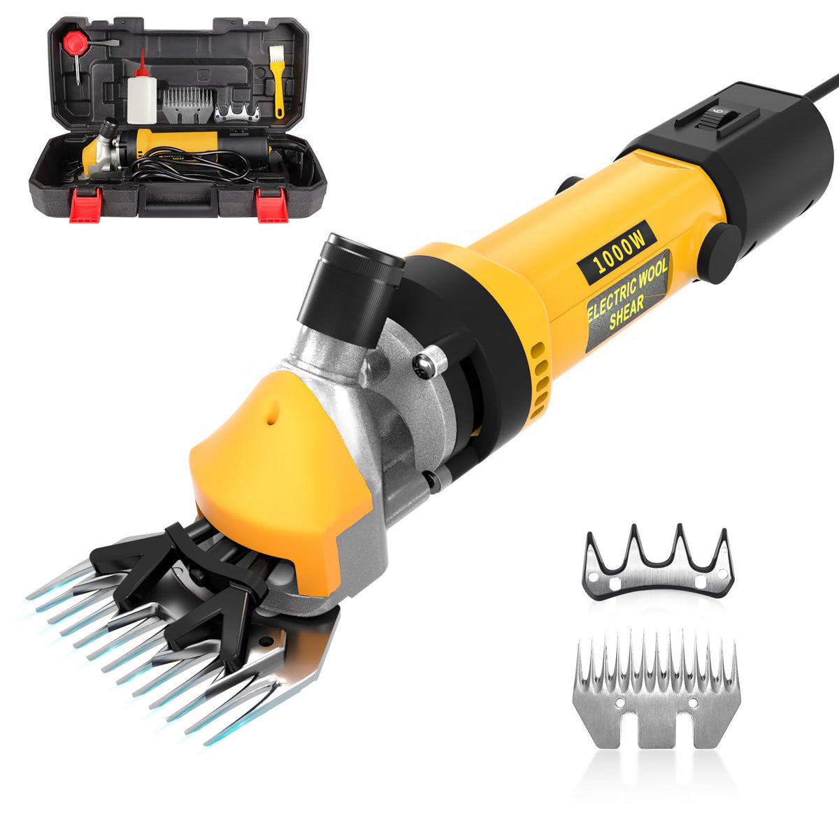 1000W Electric Sheep Shears, Professional Clippers Heavy Duty