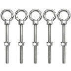 ANPTGHT 1/4" x 4" Eye Bolts with Washers＆Nuts (5 Pack)