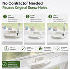 Metal Window Lock Replacement for Andersen, Upgraded Sash Lock and Keeper