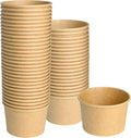 Paper Ice Cream Cups, 50 Pcs 8oz Paper Snack Bowls
