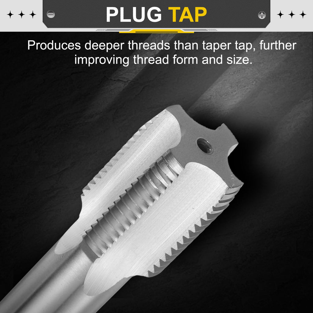 uxcell Hand Plug Tap M29x2.5 H2 Metric Thread Plug Style Taps HSS6542