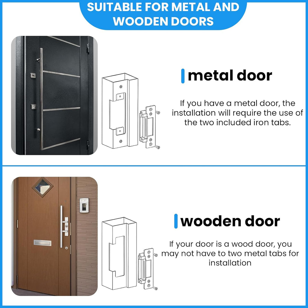 2026 Upgraded ANSI Standard Heavy Duty Electric Door Strike Lock for Door Access Control