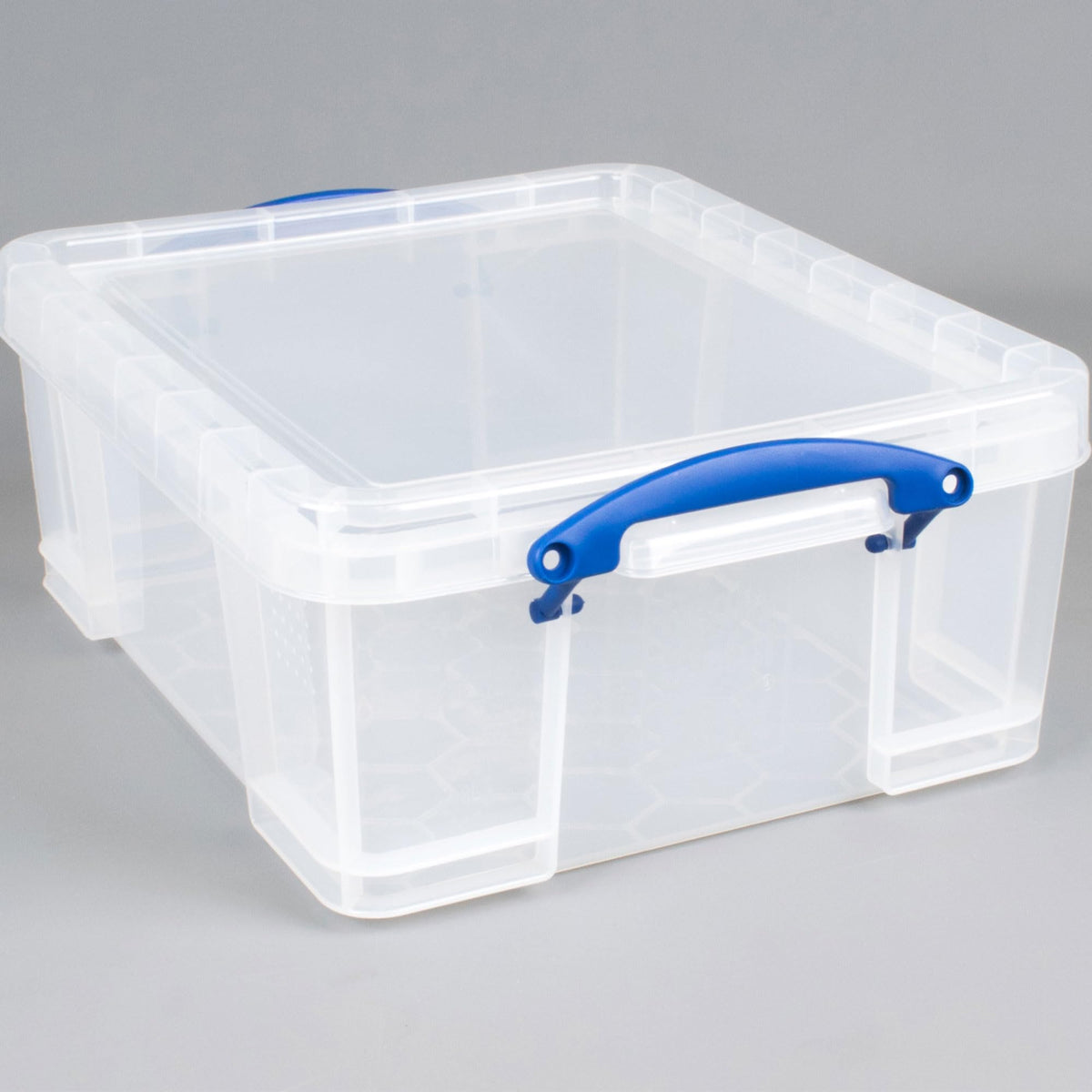 17L Stackable Storage Boxes with Lids, Clear, 5-Pack