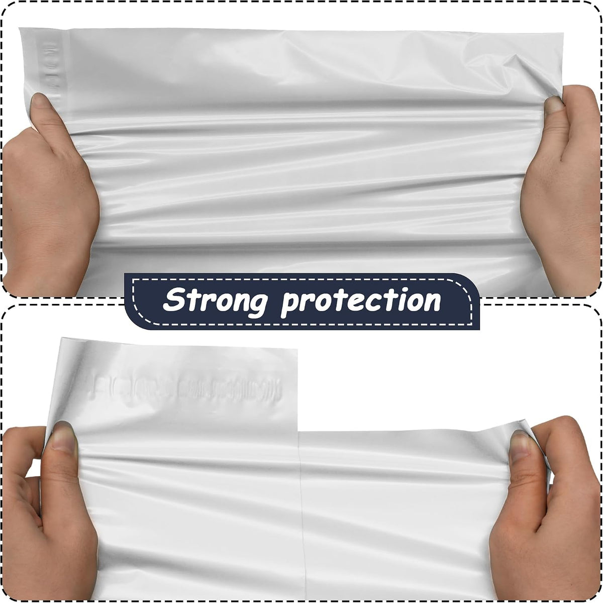 Poly Mailer 9x12 Inch 100Pcs, Shipping Bags for Clothing, White