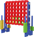 Patent Authorized Giant 4 Connect in a Row Game, Height Adjustable Jumbo Yard Games for Kids and Adults Outdoor Play