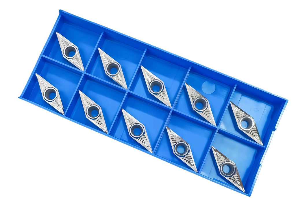 Carbide Inserts for Aluminum VCGT331/VCGT160404-LH for Turning Cutting Tools10 PCS.