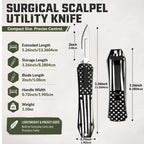 2-In-1 Safety Utility Knife Metal Snap-off blade
