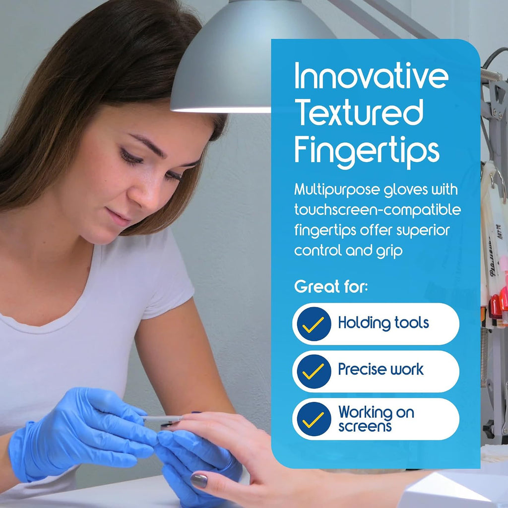 Nitrile Exam Gloves | The Original Quality Stretch Nitrile Light Blue | 4.5 Gloves Disposable Latex Free Medical EMT