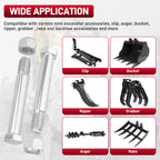 6PCS Mini Excavator Pins 0.98in/25mm Compatible with Small Excavator