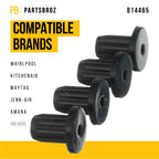814465 Cooktop Burner Grate Foot Pad Kit for Whirlpool KitchenAid (4-Pcs)