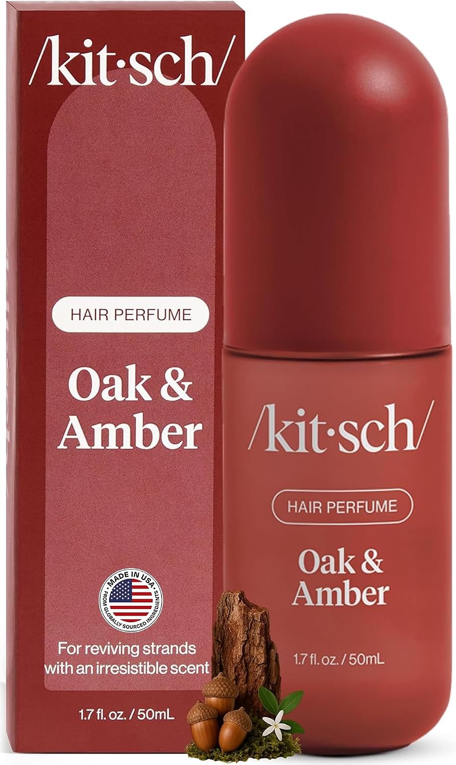 Hair Perfume for Women – Hair Spray & Body Mist – Oak & Amber, 50mL | Clean, Deodorizing & Patented Odor-Eliminating