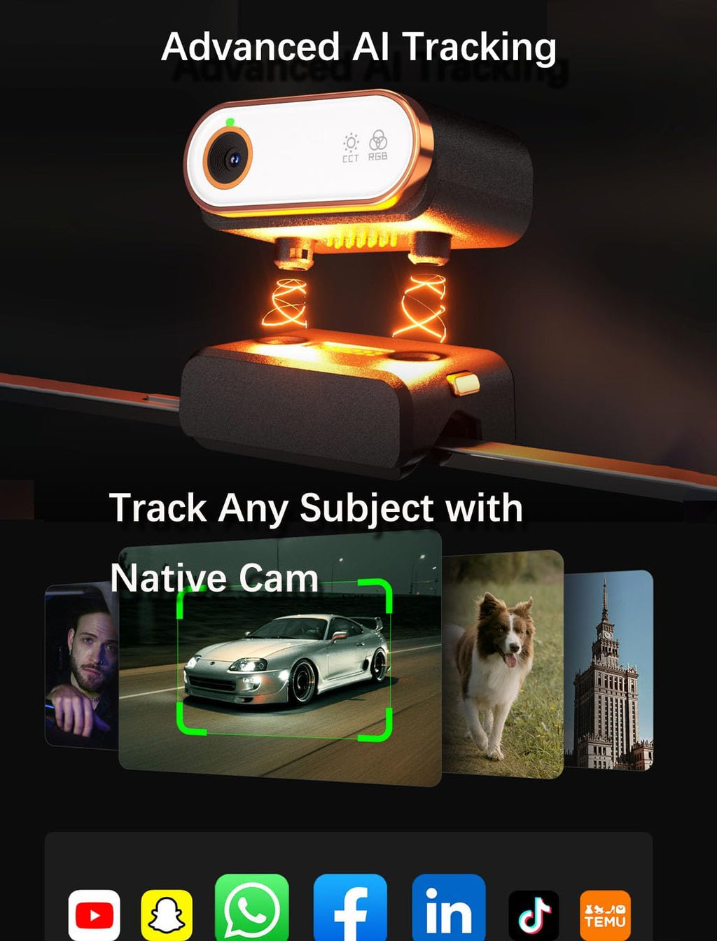 iSteady M7 Gimbal Stabilizer for iPhone, 3-Axis Smartphone Gimbal | Magnetic AI Tracker Fill Light, Detachable