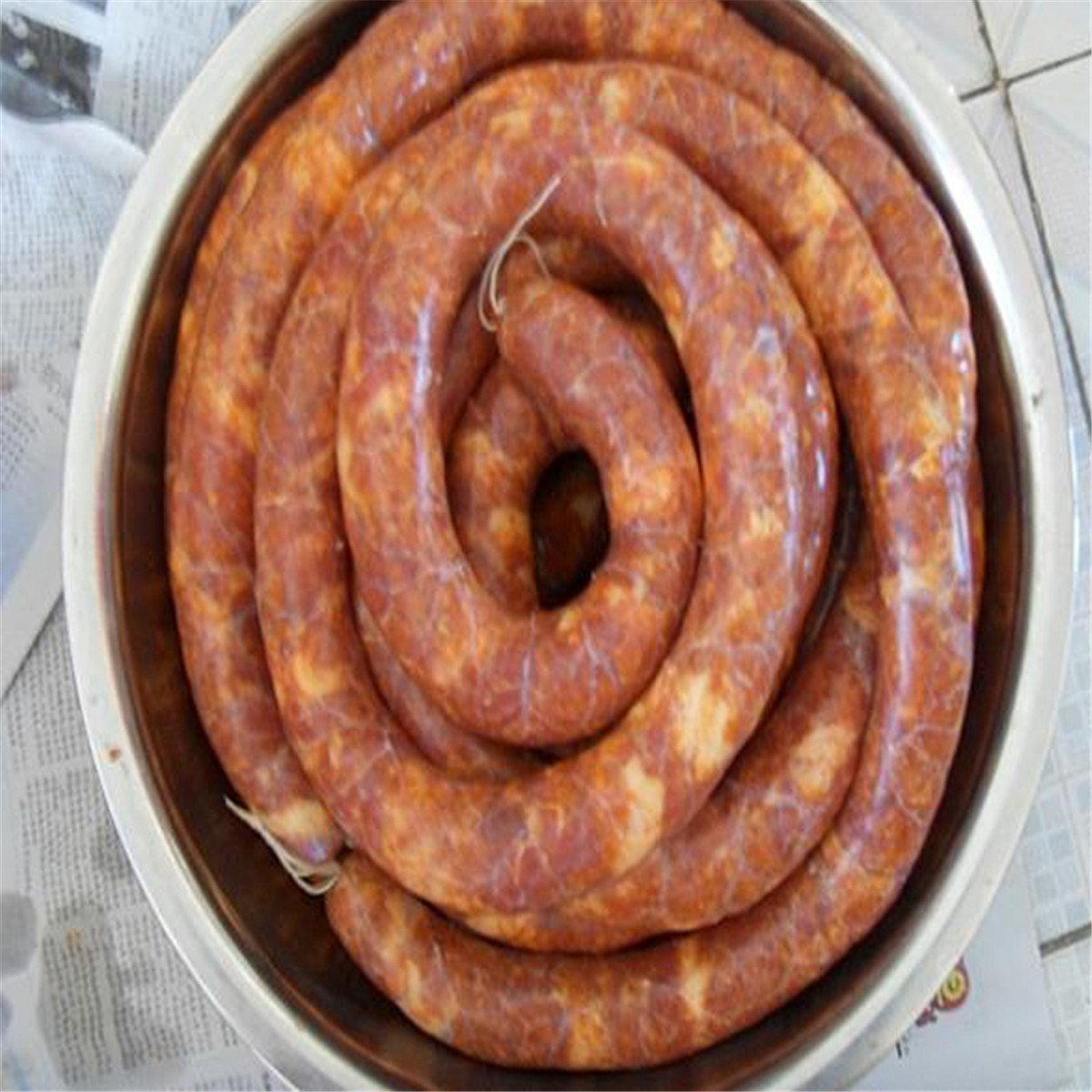Edible Collagen Casings Dry Pig Sausage Casing Tube for Sausage Maker Machine,14m28mm