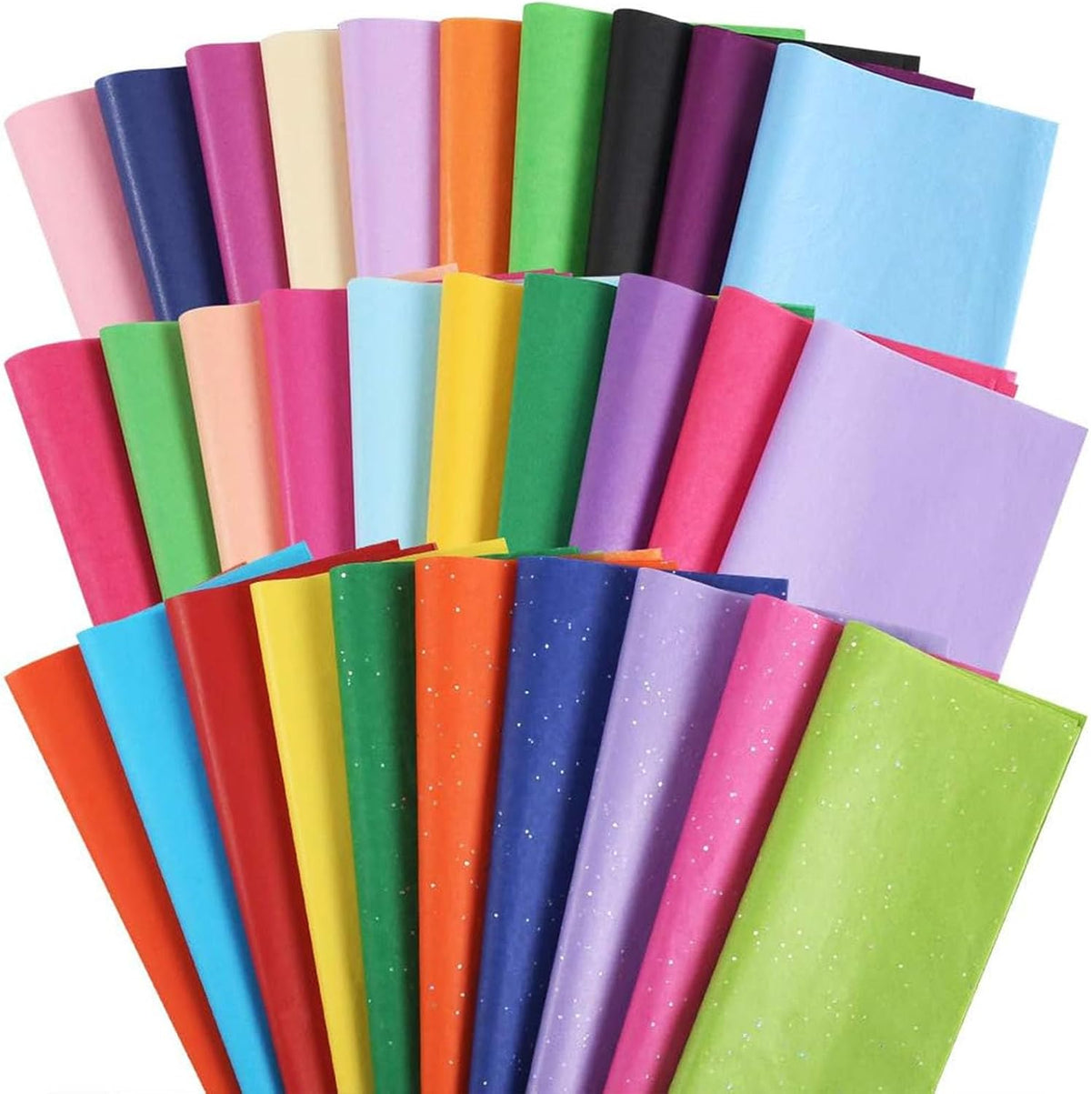 Tissue Paper 150 Sheets, 14 X 20 inch 30 Colors for Gift Bags
