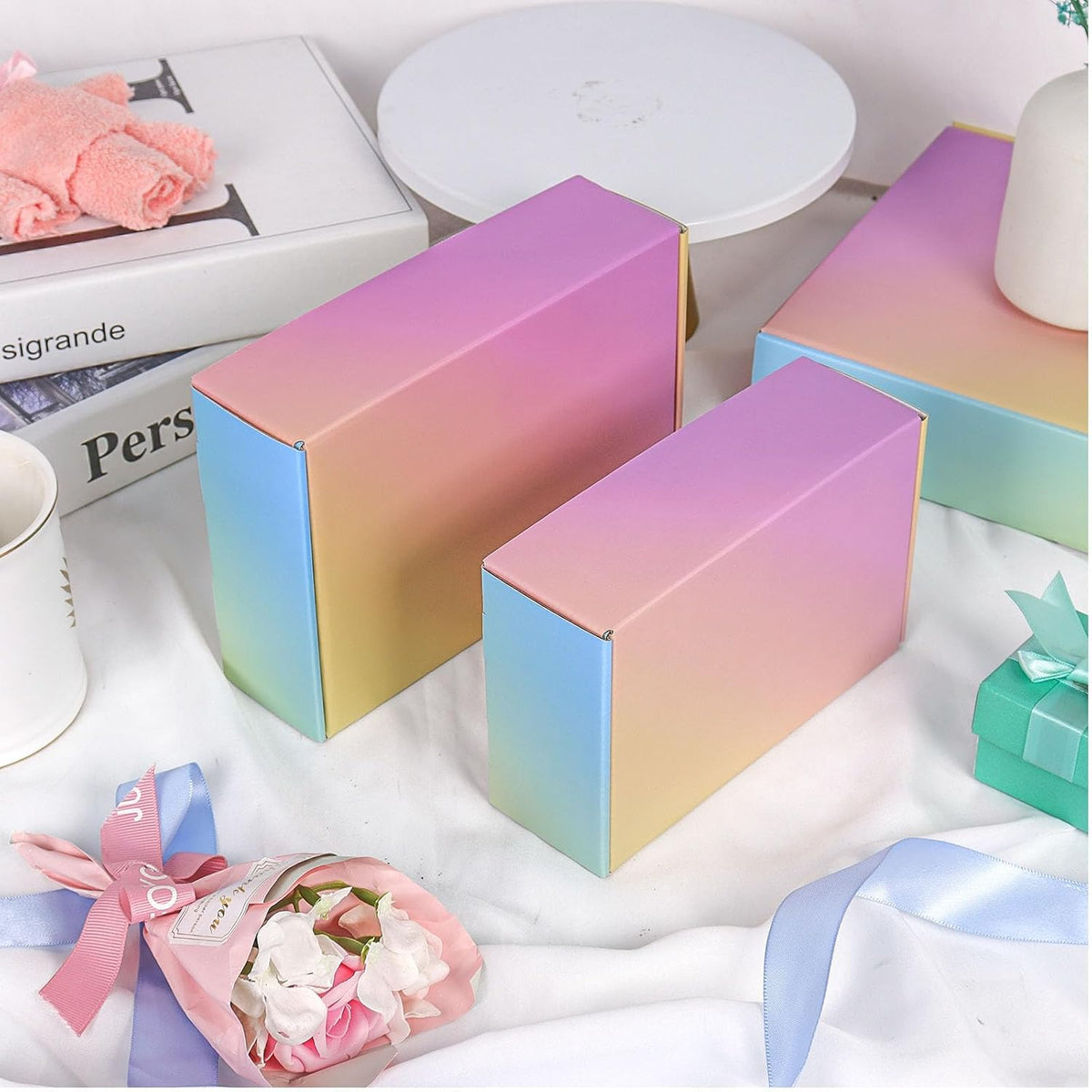 Shipping Boxes Small 6x4x2", 30 Pack Colorful Cardboard Mailer Boxes, Mailing Boxes for Packaging Small Business