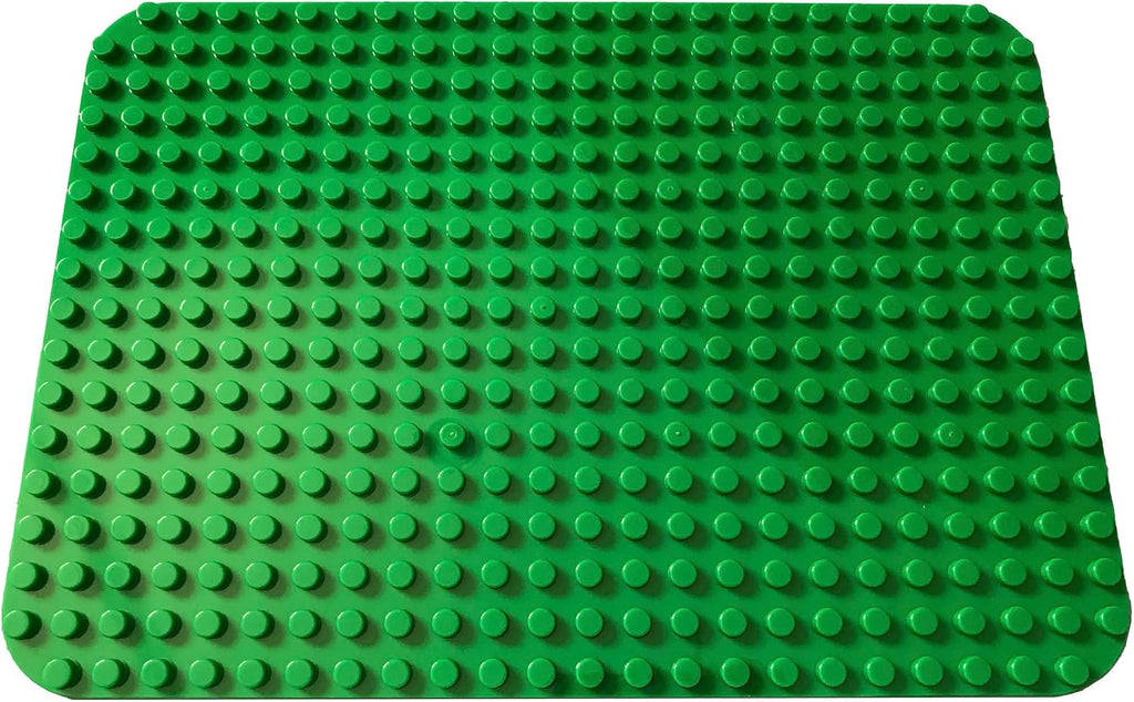 Green Building Block Base Plate, 15 x 10.5 Inch, Compatible w/Large Blocks