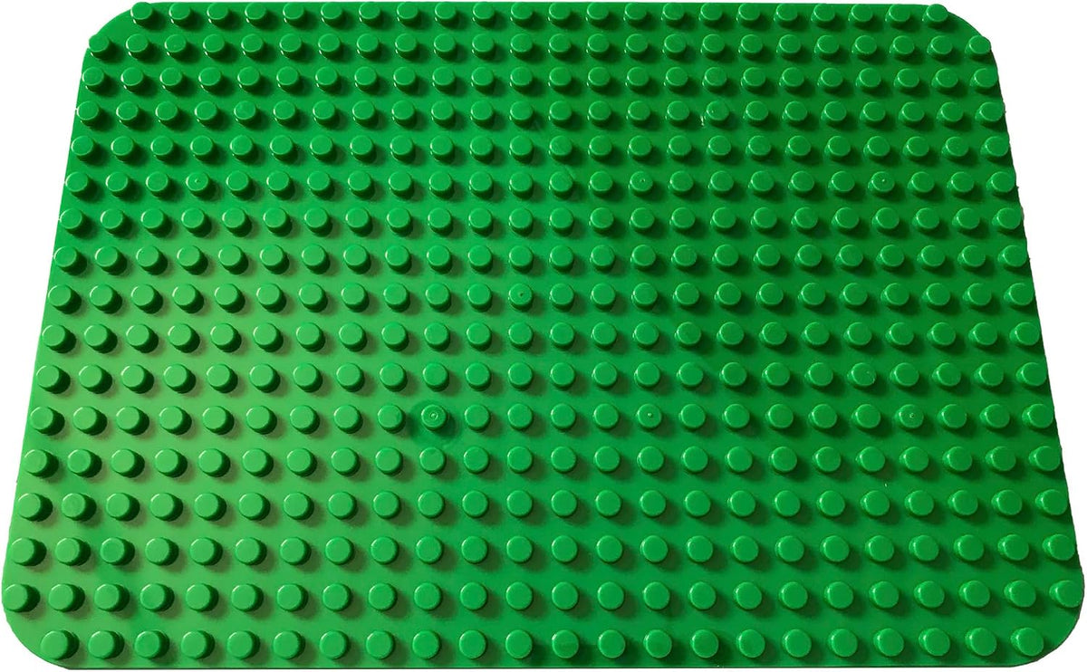 Green Building Block Base Plate, 15 x 10.5 Inch, Compatible w/Large Blocks