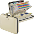 Fireproof File Organizer with Lock, Hard-Shell Case Fireproof Document Box with 13 Pocket Accordion File Folder