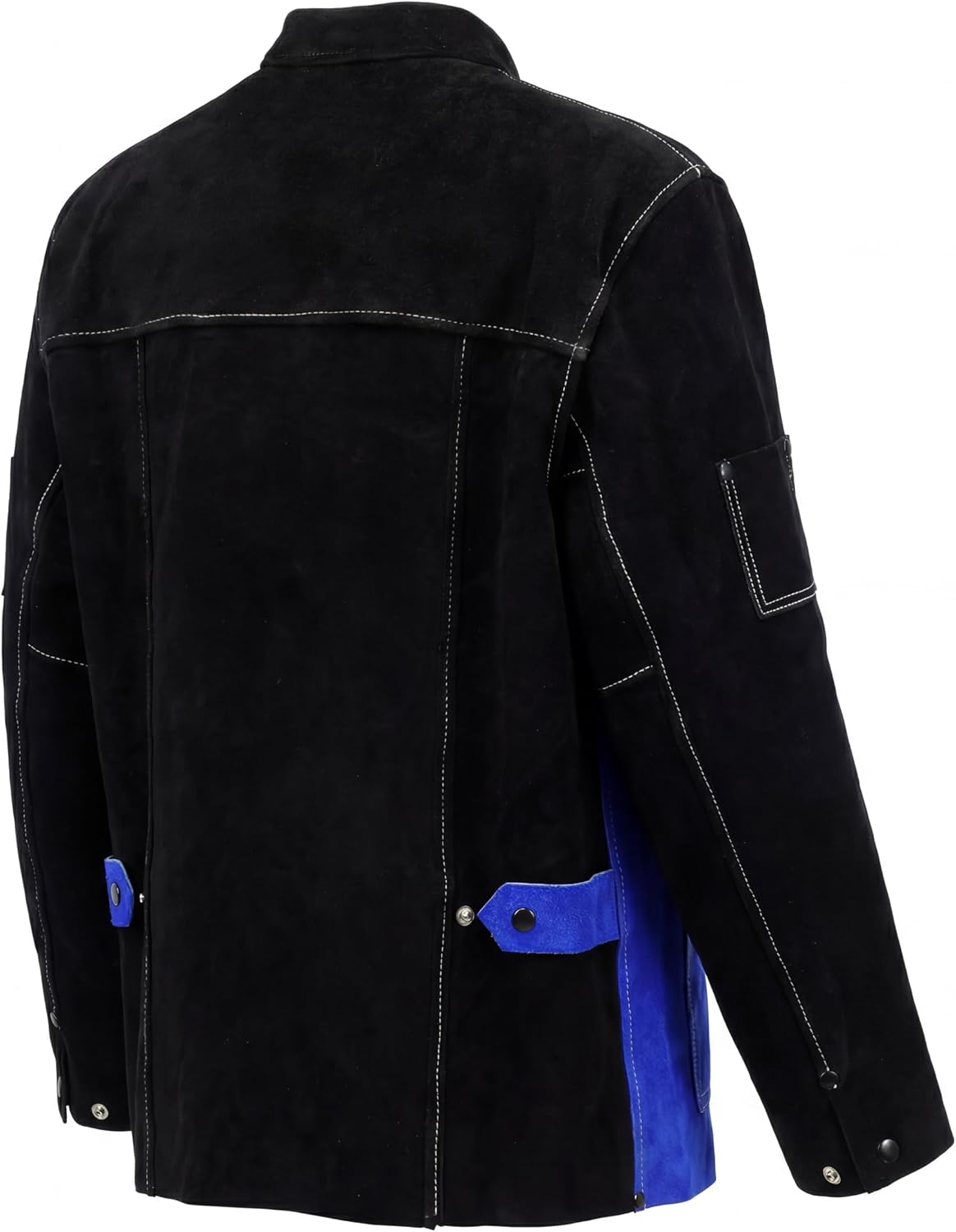 Leather Welding Jacket Heat Flame Resistant Coat | Split Leather Apparel Shielding Against Sparks For Heavy-Duty Safety