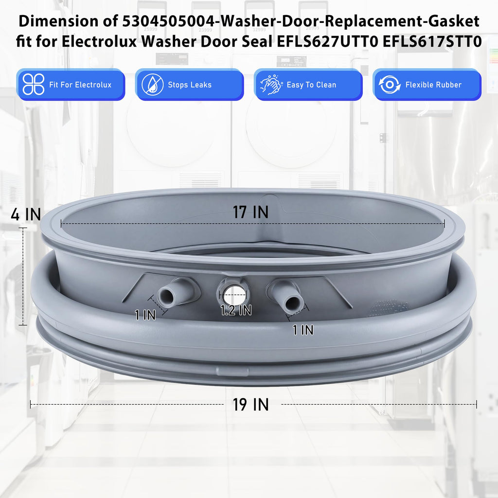 Washer Door Seal fit for Electrolux 5304505004 EFLS627UTT2 EFLS627UTT1