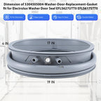 Washer Door Seal fit for Electrolux 5304505004 EFLS627UTT2 EFLS627UTT1