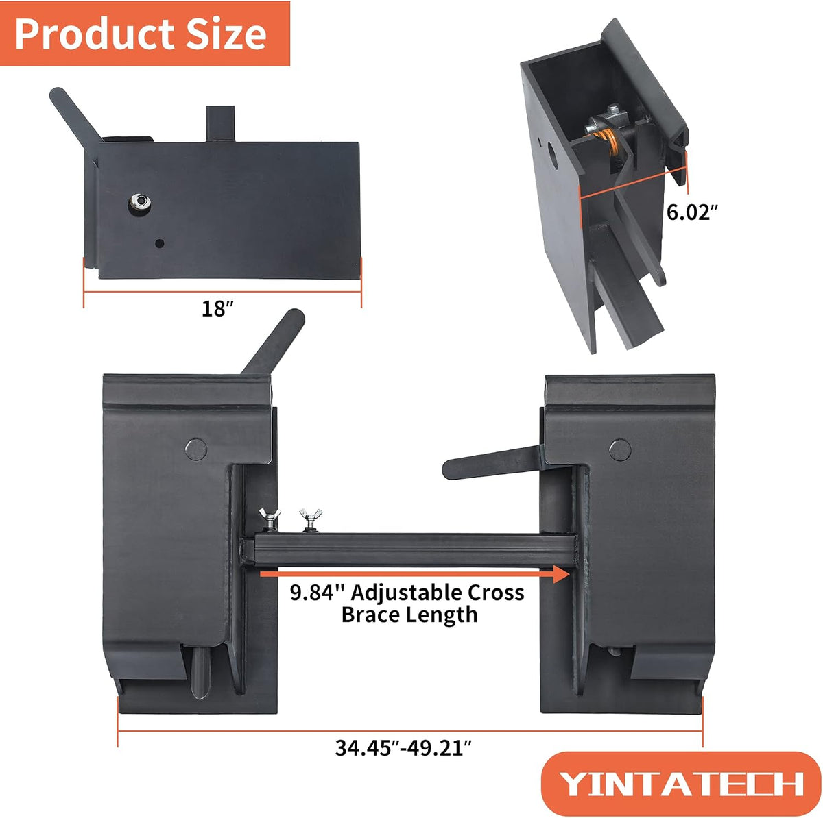 Quick Attach Adapter Skid Steer Attachment for Kubota Bobcat | Universal quick attach mount plate & conversion
