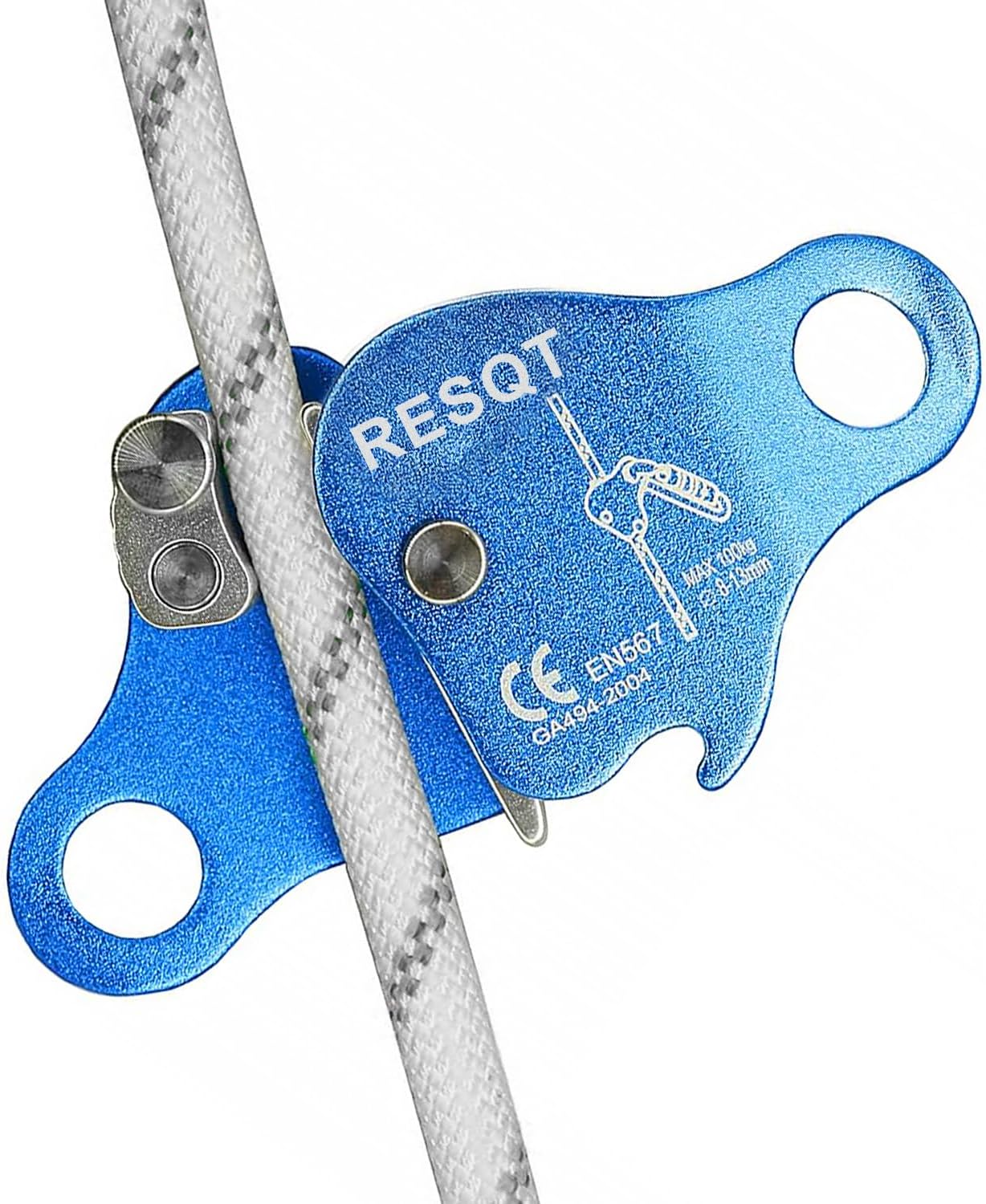 Climbing Fall Protection Belay Device Ascender Protect Aluminum Magnesium Alloy Rope Grab for Rock Climbing