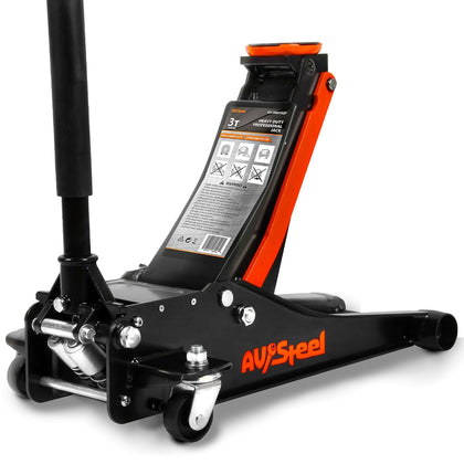 Low Profile Floor Jack 3 Ton (6600 lbs), Heavy Duty Hydraulic Jack for Car, Heavy-Duty Floor Jack with Dual Pistons