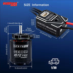 Surpass Hobby 1212 3500KV 8.4V Brushless Motor with 25A Brushless Esc Combo for 1/30 Axial SCX30