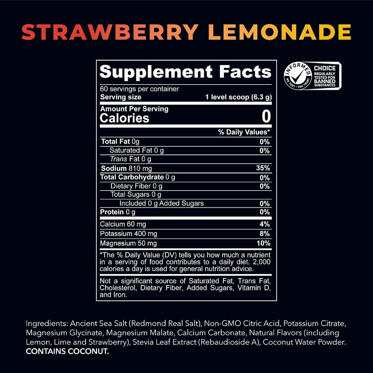 Re-Lyte Sugar Free Electrolyte Powder Mix (Strawberry Lemonade)