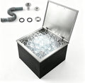 Drop in Ice Chest with Lid Stainless Steel Ice Bin