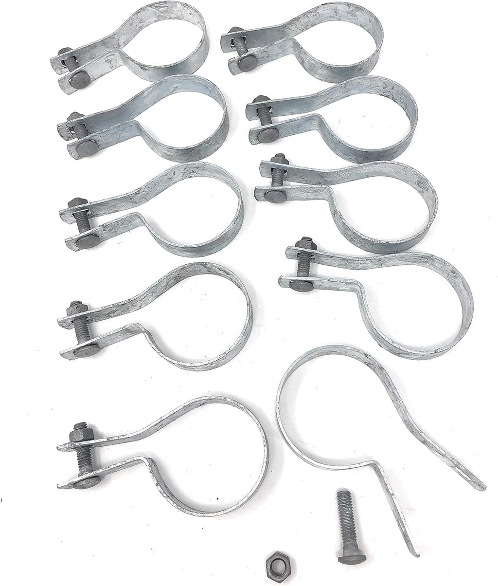 Galvanized Steel Chain Link Tension Band, Durable Steel Chain Link Fence Hardware, Rust-Resistant, Easy Install