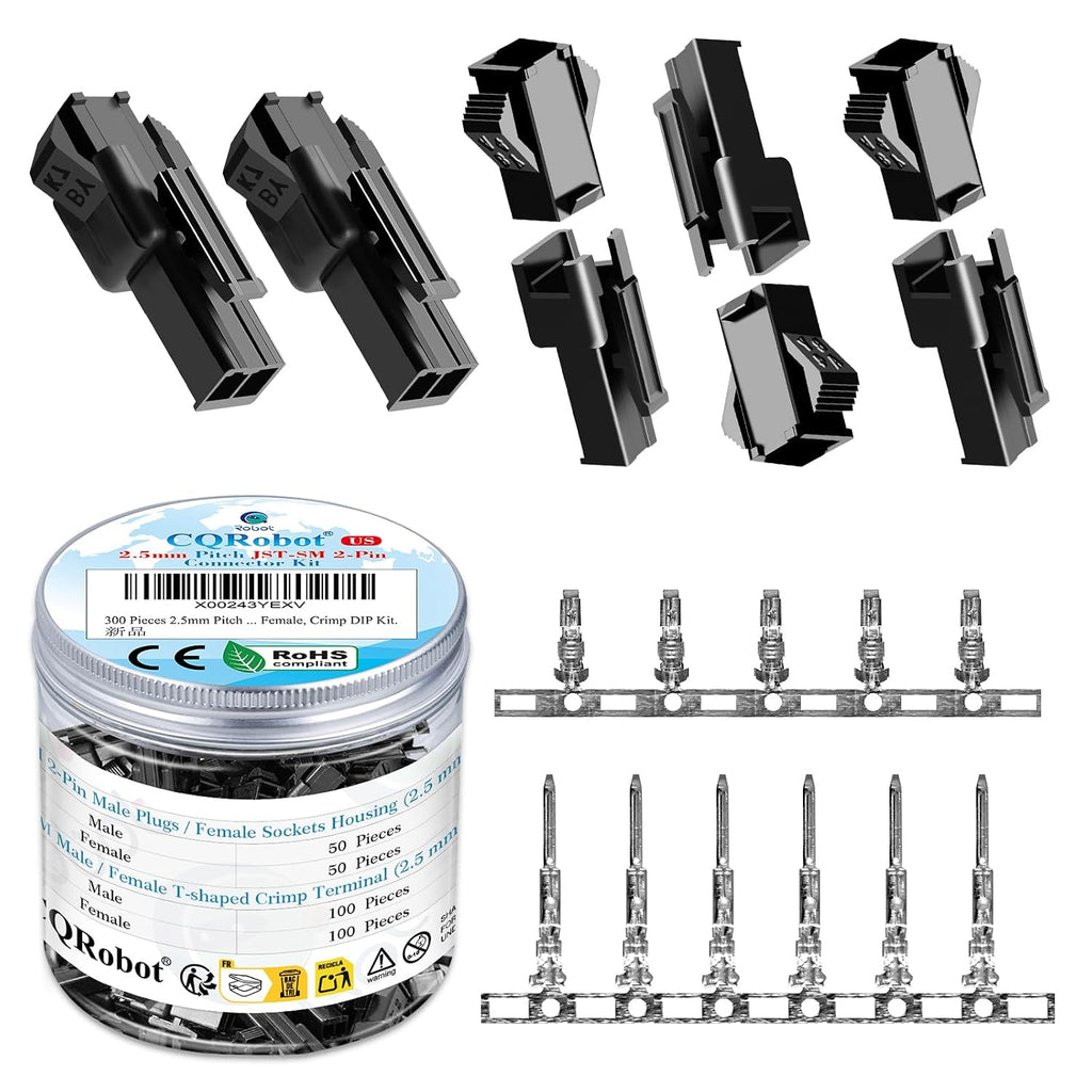 CQRobot JST SM 2.5mm Pitch 2-Pin Electronic Computer Connector Adapter