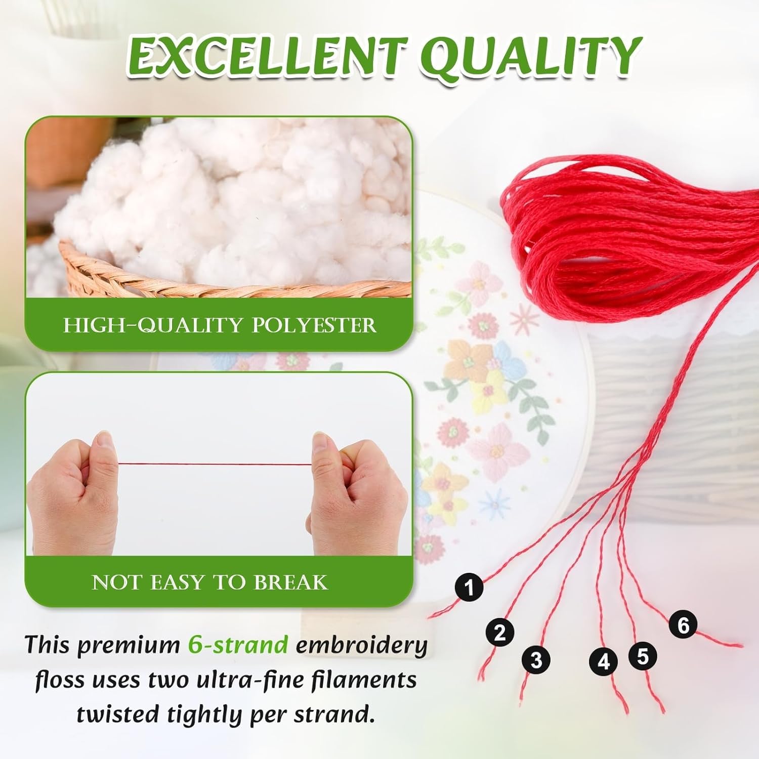 Embroidery Thread Floss 180p Colors Quilting Thread Skeins Friendship Bracelet String Making Bracelets Cross Stitch