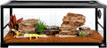 20 Gallon Reptile Tank, 30" x 12" x 12" Reptile Terrarium, Top Screen Ventilation, Sliding Door, Cable & Fogger Pass