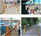 Expandable Mobile Barricade Expandable Plastic Safety Barrier | Foldable Traffic Fence Flexible Crowd Control