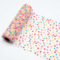 Polka Dot Tulle Table Runner 11 Inch x 16.4 Yards, 49.2 FT