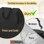 Upgraded Polyester Pop-up Laundry Hamper 2 Pack, 70L(18.5 Gal) Laundry Basket with Durable Handles Solid Bottom High